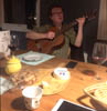 Hans-J�rgen always sings in Swedish !