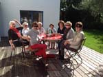 Angen�m drink p� terrassen