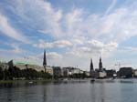 Inner Alster, an artificial lake