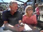 Avec Bj�rn et Eva dans un restaurant sympa