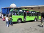 Buss ned till t�gstationen