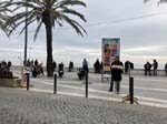 Evening in front of the bar