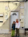 Liv and Ghislaine in front of our rental