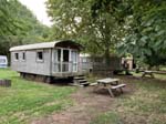 Our <i>Roulotte Boh�me</i> with bathroom and kitchen