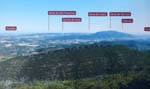 View from N104: The summits