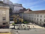 <i>Coimbra:</i> A small garden and the central bus stop