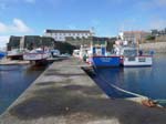 The fishing boat harbor