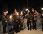 Torch procession ...