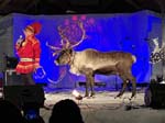 A laponian on sage with his reindeer