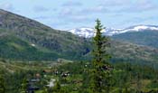 Our cottage just below us