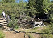Short break at a river